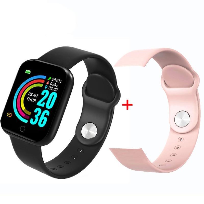 Luxury NEW Fashion Style Stainless Steel Smart Watch For Women and Men Electronics Sport Wrist Watch For Android IOS Square Smartwatch Smart - SJB-DIAMOND ELITES