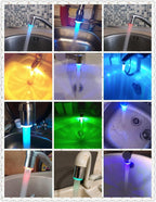 STEVVEX Home LED Water Faucet Creative LED Light Shower Head Water Romantic 7 Color Change   Home Bathroom Glow Lamps - SJB-DIAMOND ELITES