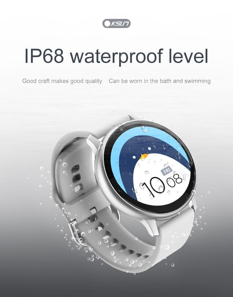 NEW Luxury Elegant Woman Bluetooth Android/ios Waterproof GPS Smart Watch With Touch Screen Sport Health Multifunctional Smart Watch - SJB-DIAMOND ELITES