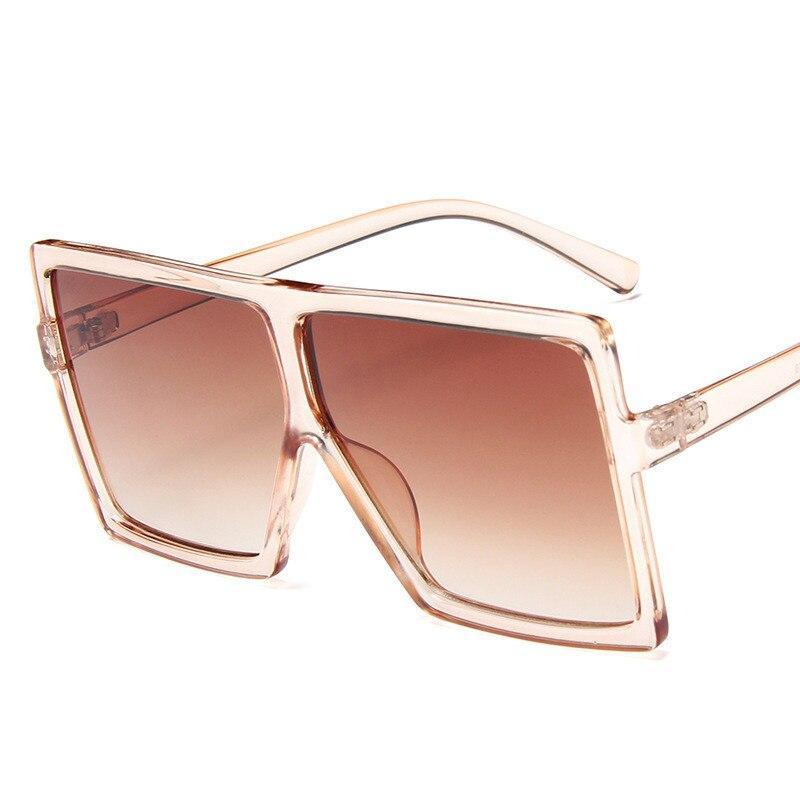 Oversized Modern Luxury Big Frame Square Women Sunglasses New Brand Designer With UV400 Protection Sunglasses oculos masculino - SJB-DIAMOND ELITES