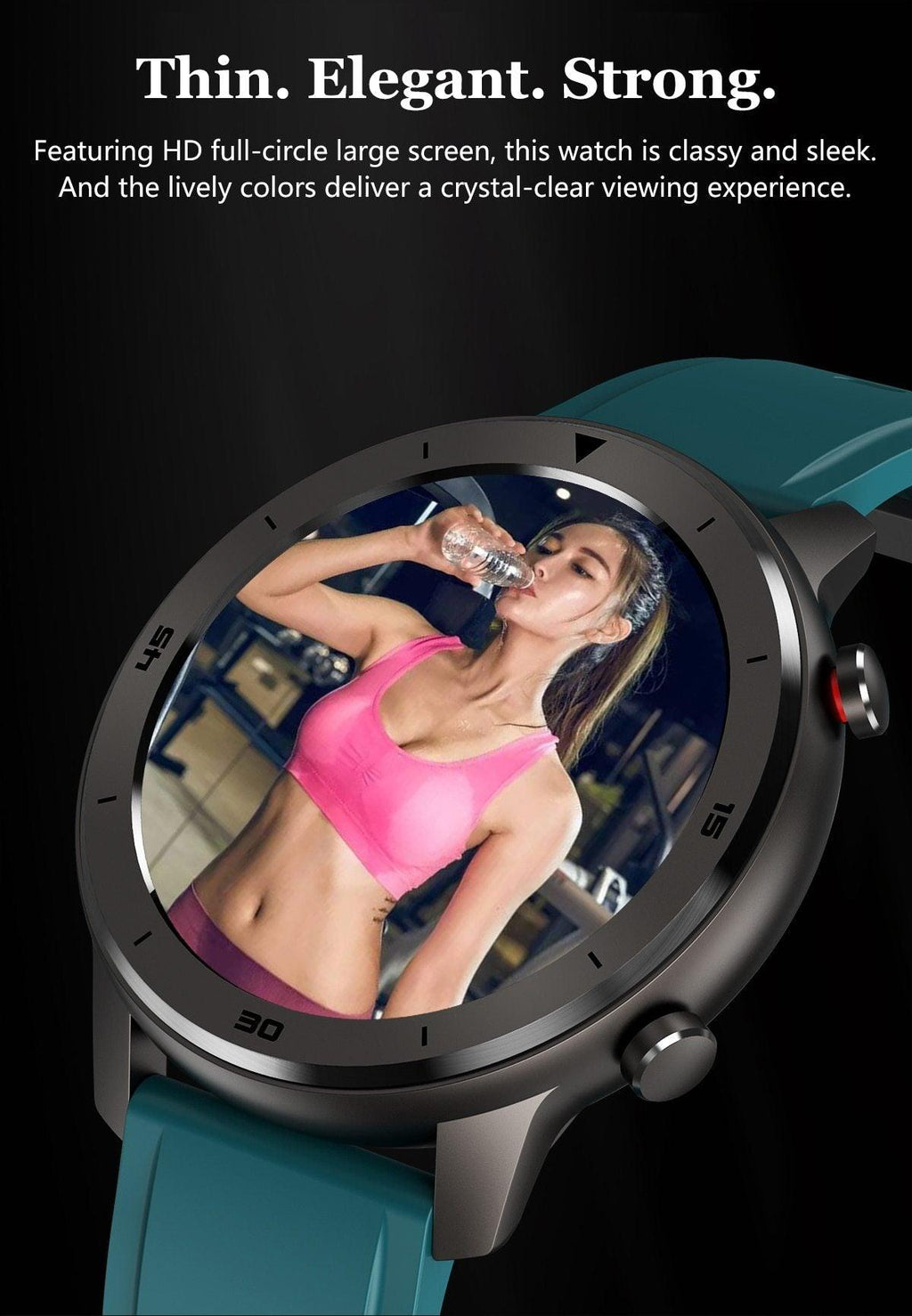 Modern Full Round Touch Display Smart Watch for Men In Business Luxury Style With IP68 Waterproof Protection and Heart Rate Blood Pressure Monitor 5 Days Standby Smartwatch - SJB-DIAMOND ELITES