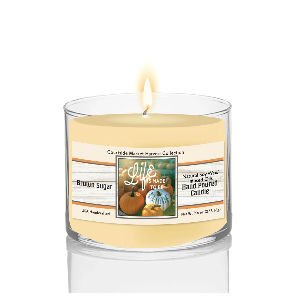 TD Courtside Market Life Unique Soy Wax Scented Candle in Glass Jar Lootquake LLC