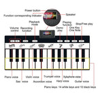 Electronic Musical Piano Mat Keyboard Baby Crawling Touch Play Game Carpet Mat Educational Musical Instrument Toy For Kids
