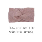 Handmade Baby Headband Women Girl Twisted Hair Band Kids Woolen Headwrap Toddler Turban Hair Accessories For Mother and Daughter