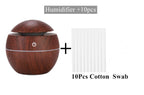 Ultrasonic Air Humidifier Wood Essential Aroma Oil Diffuser With LED Light Electric Aromatherapy Mist Maker