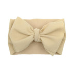 Baby Girls Headband Toddler Big Bow Hairband Cute Solid Stretch Turban For Baby Girls