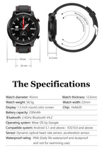 Modern Full Round Touch Display Smart Watch for Men In Business Luxury Style With IP68 Waterproof Protection and Heart Rate Blood Pressure Monitor 5 Days Standby Smartwatch - SJB-DIAMOND ELITES