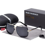 Luxury Elegant Square Polarized Sunglasses Brand Driving Glasses for Men and Boys With UV400 Protection - SJB-DIAMOND ELITES