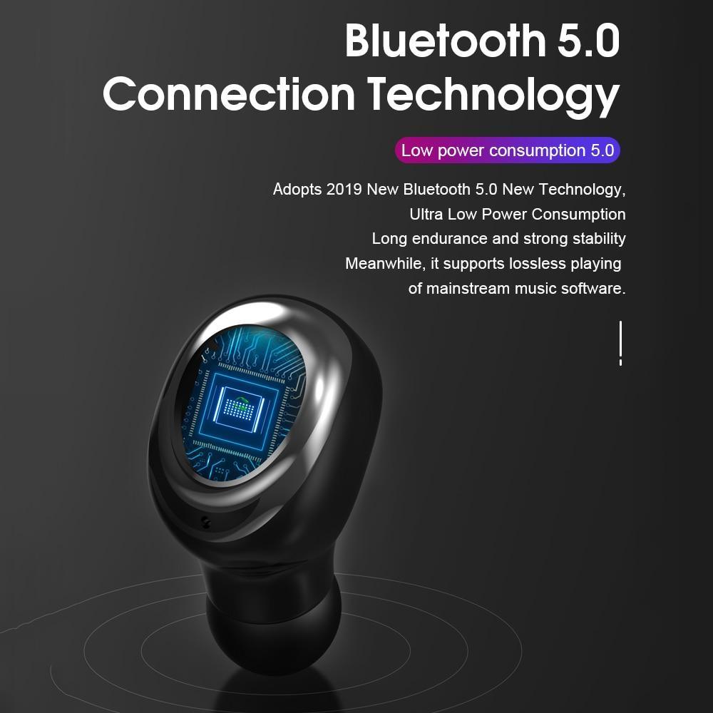 Bluetooth 5.0 Wireless Earphone TWS Headphones Touch Control Earbuds 9D Gaming Headset 3500mAh For Cell Phone - SJB-DIAMOND ELITES