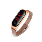 STEVVEX Men's Business Electronic Watch Simple Luxury Steel Belt Folding Buckle Sports Digital Watch For Men and woman - SJB-DIAMOND ELITES