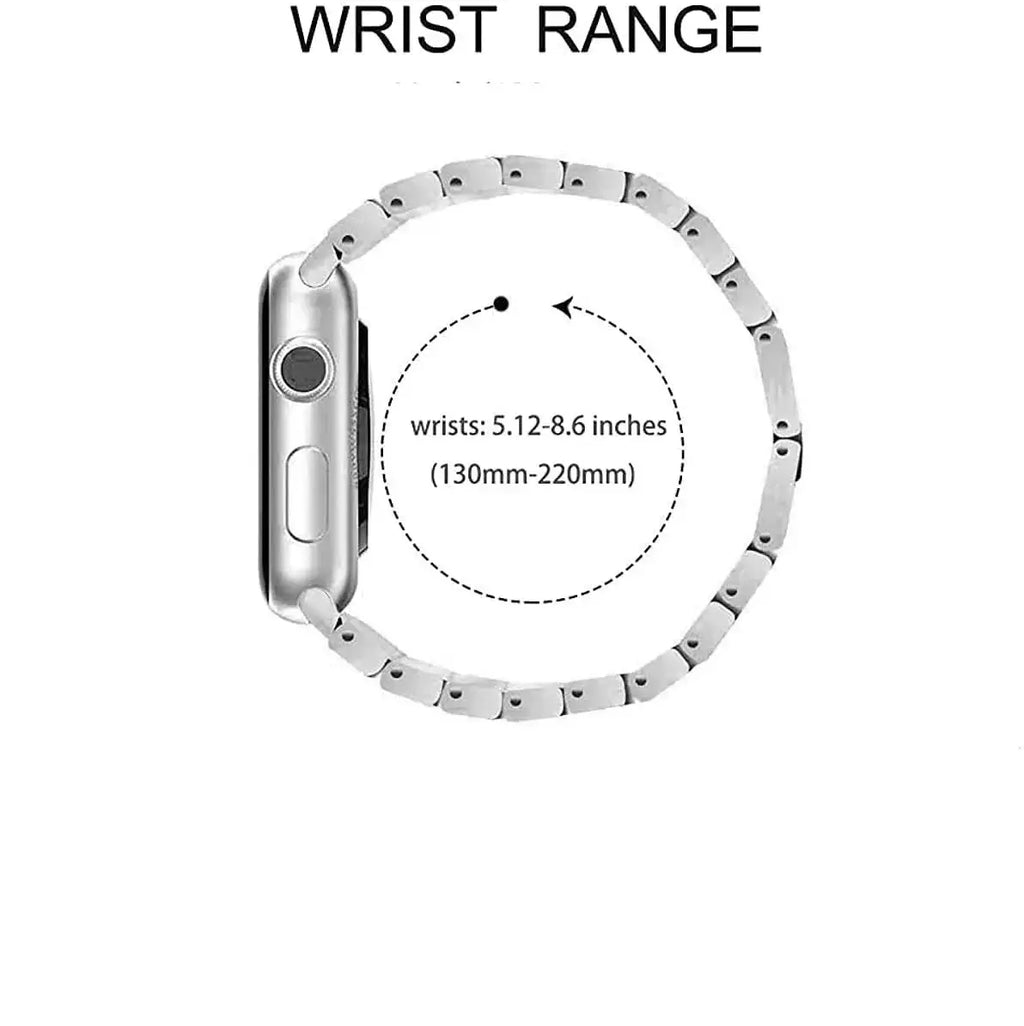 Apple Watch Bedazzled Stainless Steel Strap - Elegant Design - SJB-DIAMOND ELITES