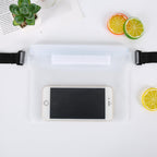 Waterproof Swimming Bag 3 Layers Water Proof Diving Beach Shoulder Waist Bag Underwater Mobile Phone Bag Case Waterproof Bag With Adjustable Waist Belt Comfortable Case For Phone Stevvex