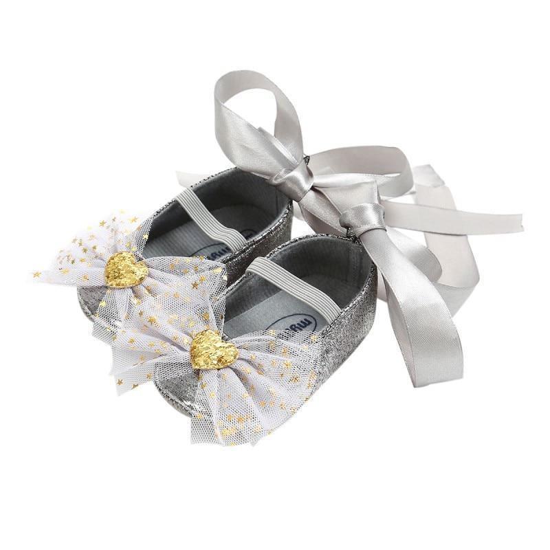 Cute Baby Dance Shoes Toddler Shoes Bow Tie Baby Princess Shoes Dance Shoe Newborn First Walkers 0-18M Stevvex