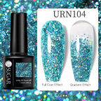 UR SUGAR 7.5ml Nude Glitter Color Gel Nail Polish Winter Warm Color Series Semi-permanent Varnish Professionals Manicure