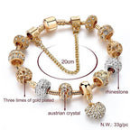 New Modern Luxury Fashion Gold Heart Amazing Bracelets And Bangles Outstanding For Women With Shiny Diamond Design - SJB-DIAMOND ELITES