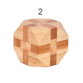 12 Style Brain Teaser 3D Wooden Interlocking Puzzles Game Toy Bamboo Small Size For Adults Kids - SJB-DIAMOND ELITES