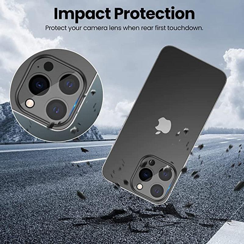 3PCS Camera Lens Protection For iPhone 12 13 14 Pro Max Lens Screen Protector 3D Full Tempered Glass For 11 ProXS MAX Camera Tempered Glass Camera Lens Protector Guard for iPhone Stevvex