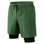 4 Way Stretch Black Sportswear Men's Shorts Activewear With Pocket