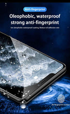3pcs Full Cover Protective Glass On For Iphone 11 12 13 Pro Max Tempered Glass Film Iphone X Xr Xs Screen Protector Curved Edge Anti Scratch Bubble Free Smooth Tempered Glass Screen Protector