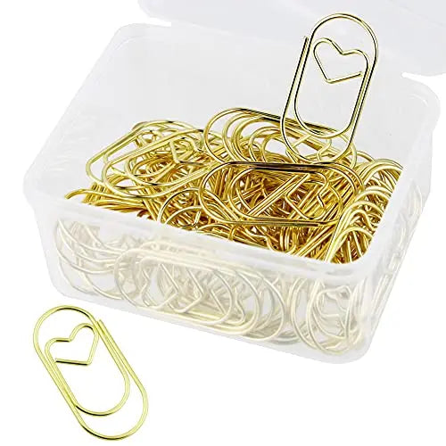 TUTU big Heart Paper Clips Large Cute Paperclips Funny Stainless Steel Fancy Paper Clips Shapes Office Supplies 50Pcs H0599 Lootquake LLC