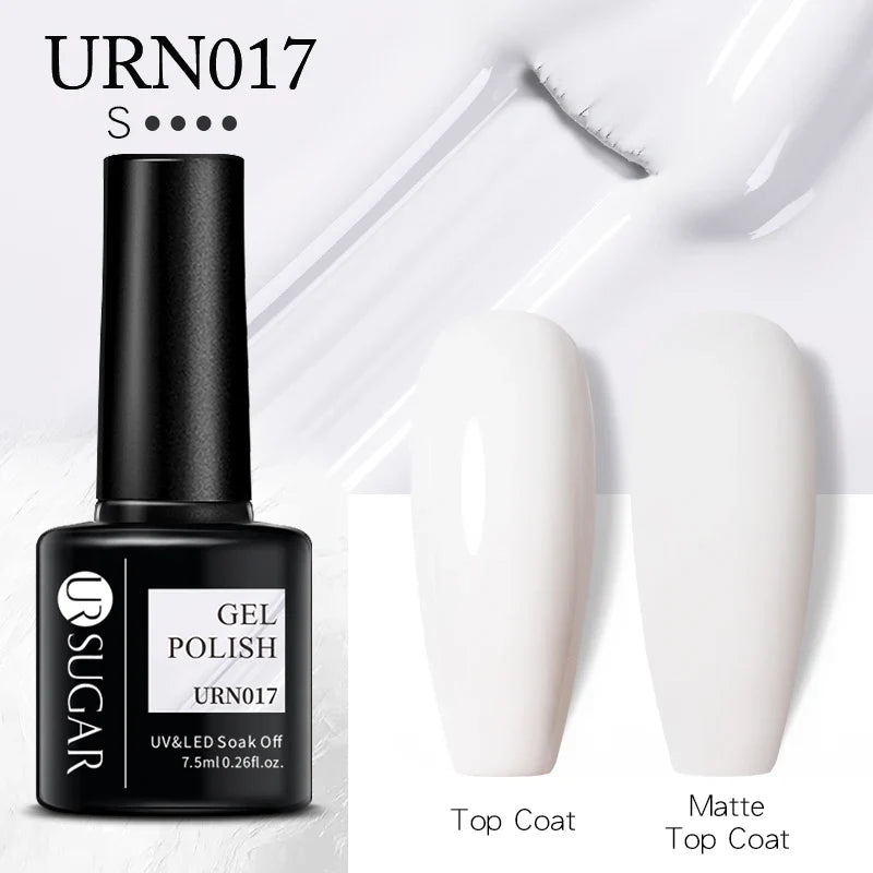 UR SUGAR 7.5ml Nude Glitter Color Gel Nail Polish Winter Warm Color Series Semi-permanent Varnish Professionals Manicure
