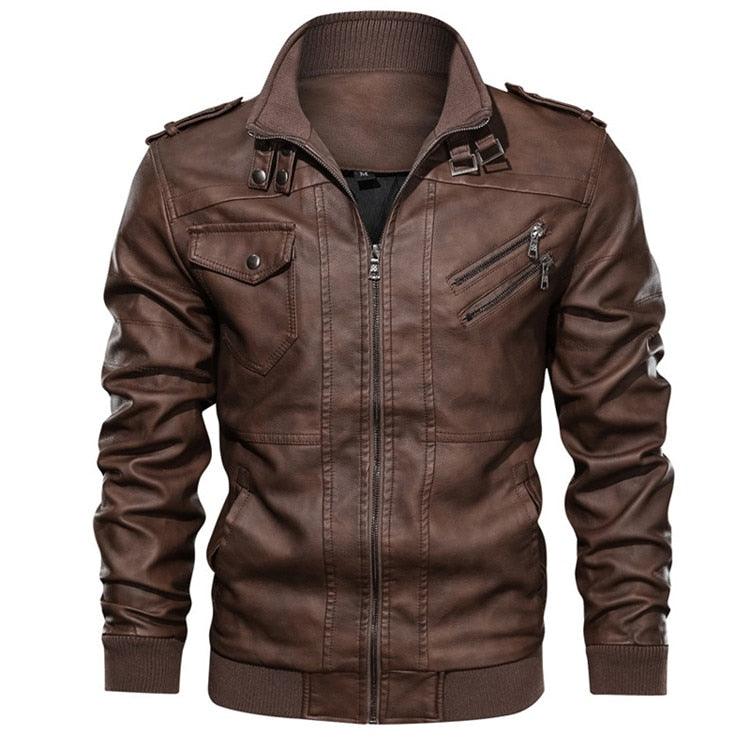 New Men's PU Leather Jackets Autumn Casual Motorcycle Jacket Biker Hooded Jackets Autumn Casual Warm Jacket Men Winter Clothing Jackets Men Black Vintage Motorcycle Jacket With Removable Hood Stevvex