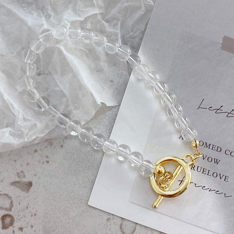New Handmade Imitation Pearls Gold Metal Link Chain Bracelets for Women Girl Summer Party Luxury Jewelry Gift - SJB-DIAMOND ELITES