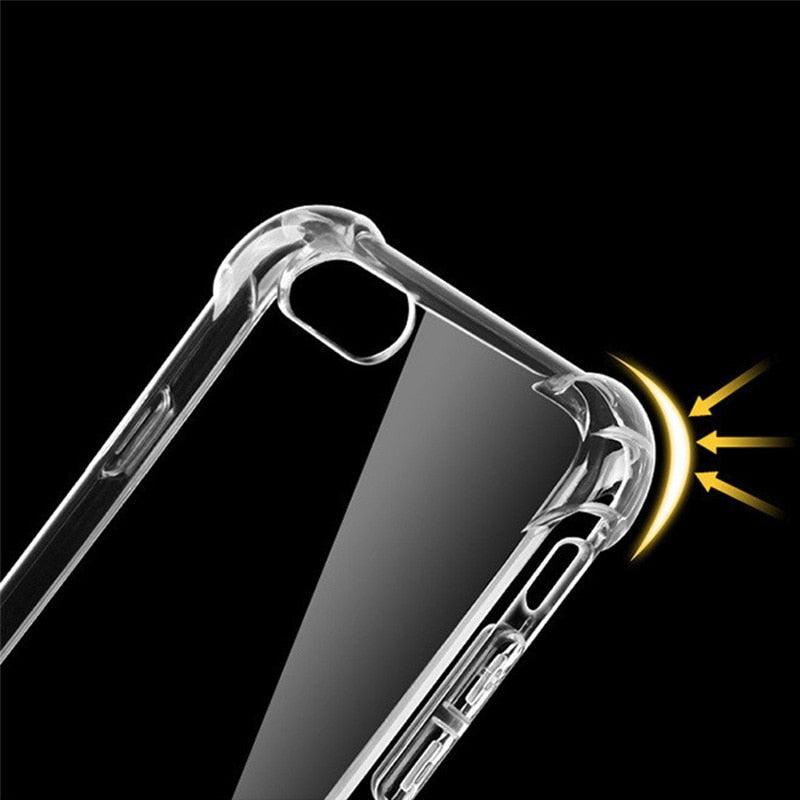 Classic Transparent Clear Soft Shockproof Phone Case Cover For iPhone Simple Phone Cases For iPhone XS 11 Pro MAX 6 6s 7 8 Plus Case Cover Silicone Case iPhone XR X 7 8 6 5 5S  5C Case For iphone Stevvex