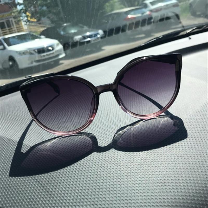 Luxury Modern Elegant Lady  Sunglasses WIth  Cat Eye Women Eyewear  Plastic Frame Clear Lens With  UV400 Protection - SJB-DIAMOND ELITES