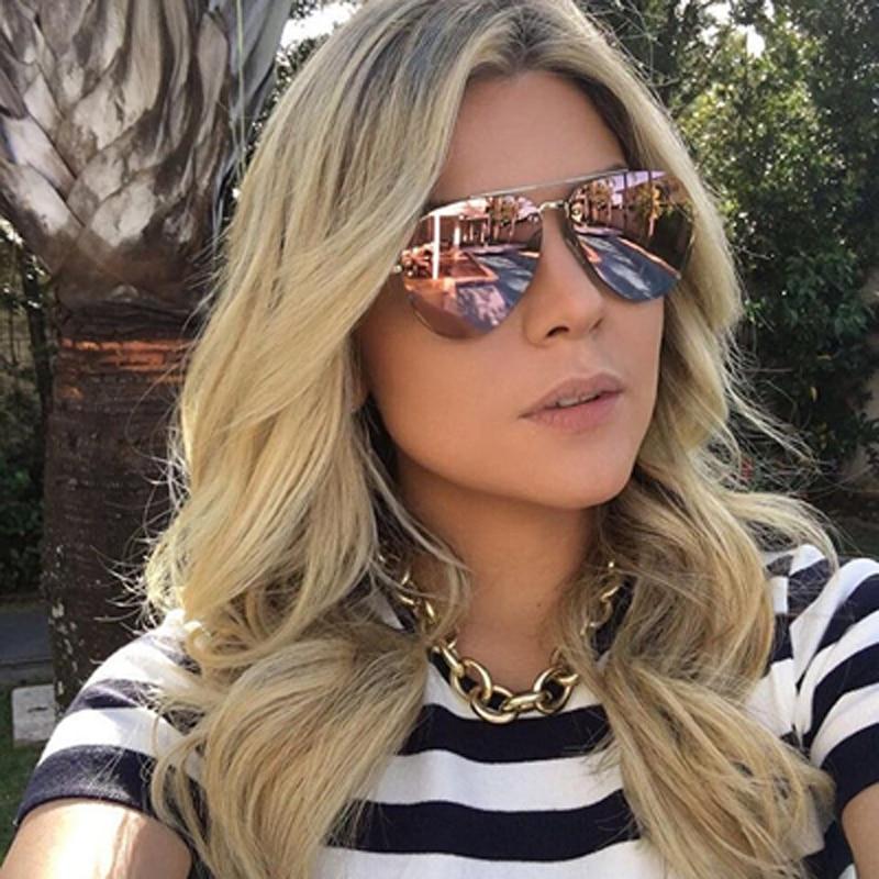 Metal Rimless Sunglasses for Men and Woman  Mirror Fashion  Trendy Pilot  Sun Glasses UV Protector Gradient Eyewear - SJB-DIAMOND ELITES