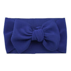 Big Bow Knot Solid Elastic Hairband Headband Stretch Turban Head Wrap Headwear