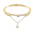 Rose Gold Stainless Steel Bracelets & Bangles Female Heart Forever Love Charm Bracelet For Women - SJB-DIAMOND ELITES