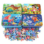 New 60 Pieces Wooden Toys Puzzle Kids Toy Cartoon Animal Wood Toys Puzzles For Child Early Educational Learning Toys for Children - SJB-DIAMOND ELITES