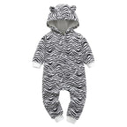 Modern Popular Fashion Newborn One Piece Fleece Hooded Jumpsuit Long Sleeved Baby Body suits Romper For Girls and Boys Kids