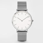 Fashion Unisex Watches Ultra Thin Stainless Steel Mesh Belt Quartz Classic Casual Watch For Women and Man