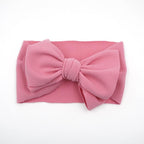 Baby Girls Headband Toddler Big Bow Hairband Cute Solid Stretch Turban For Baby Girls