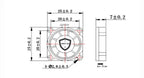 NEW 2507 Fan 25x25x7MM Oil Bearing  DC 5V 12V 24V 10028RPM 0.06A Humidifier Raspberry Pie Aroma With 2PIN Lootquake LLC