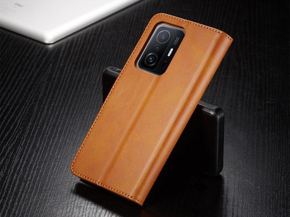 Magnetic PU Leather Wallet-Style Phone Case Fashion Flip Case with Card Slot Leather Case for Xiaomi 12T 11T Poco X4 GT X3 M3 M4 Pro NFC F4 F3 Flip Cover Mi 11 Lite 10T Redmi 9C Note 11S 10S 9S 9T 9A 8T 7 Stevvex