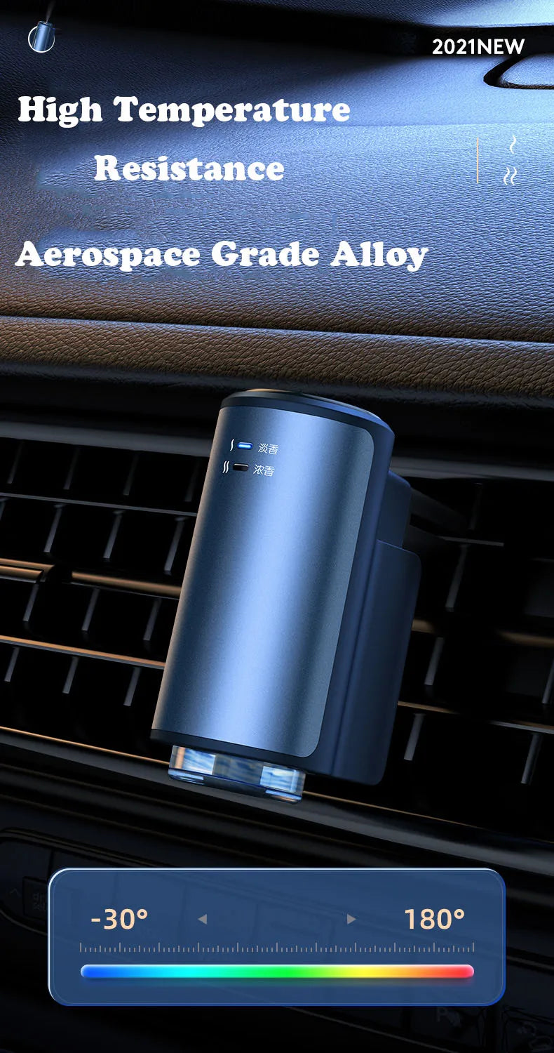 Electric Auto Air Diffuser Aroma Car Air Vent Humidifier Mist Wood Grain Essential Oil Aromatherapy Freshener Perfume Fragrance Lootquake LLC