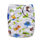 Modern Printed Bamboo Charcoal Inner Pocket Diaper For Baby Reusable Cloth Diaper Nappies With Double Leg Gusset In Modern Printed Design For Baby and Kids
