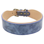 The Wide Luxe Collar - Padded Leather for Large Dogs Fashioned Furbabies