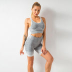 Women's Seamless Yoga Set Long Sleeve - SJB-DIAMOND ELITES