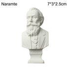 Mini Plaster Statue Greek Mythology Celebrities Famous Sculpture Figurine Drawing Practice Gypsum Bust Portraits Lootquake LLC
