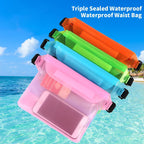Waterproof Swimming Bag 3 Layers Water Proof Diving Beach Shoulder Waist Bag Underwater Mobile Phone Bag Case Waterproof Bag With Adjustable Waist Belt Comfortable Case For Phone Stevvex