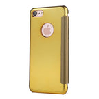 Luxury iphone Flip Case iphone 11 12 13 14 Cover Clear View Windows Mirror Magnetized Simple Closure Unique Flip Phone Stylish Case For iPhone Stevvex