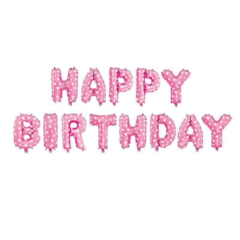 13pcs Luxury Happy Birthday Decoration Balloons Rose Gold Letter Foil Ballons Birthday Party Decorations Globos Balony Anniversaire For Birthdays and Celebrations - SJB-DIAMOND ELITES