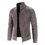 New Autumn Winter Jacket Men Warm Casual Slim Fit Fleece Jacket Elegant Jackets For Men Warm Soft Sweater Solid Jackets Casual Business Men Clothing Lightweight Hooded Jackets Stevvex