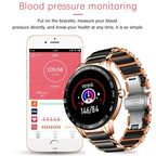 Luxury Ceramic Elegant Unisex Smart Watch With Heart Rate Monitor and Blood Pressure Fitness tracker Ceramic strap Sport Watch With Waterproof Protection - SJB-DIAMOND ELITES