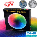 1000PCS/SETColorful Rainbow Round Geometrical Photo Planet  Puzzle Adult Kids Educational Toy Puzzle - SJB-DIAMOND ELITES