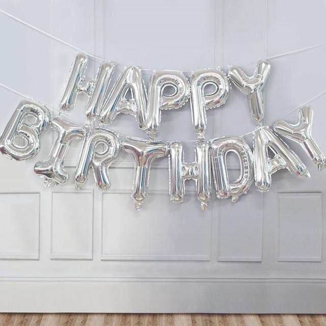 13pcs Luxury Happy Birthday Decoration Balloons Rose Gold Letter Foil Ballons Birthday Party Decorations Globos Balony Anniversaire For Birthdays and Celebrations - SJB-DIAMOND ELITES